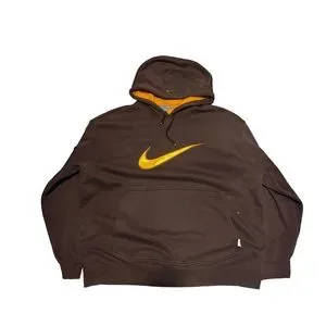 Nike Shirts Vintage Y2k Nike Mocha Brown Big Center Swoosh